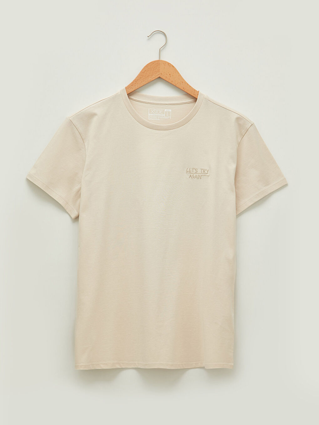 Bisiklet Yaka Kısa Kollu Baskılı Penye Erkek Tişört-5