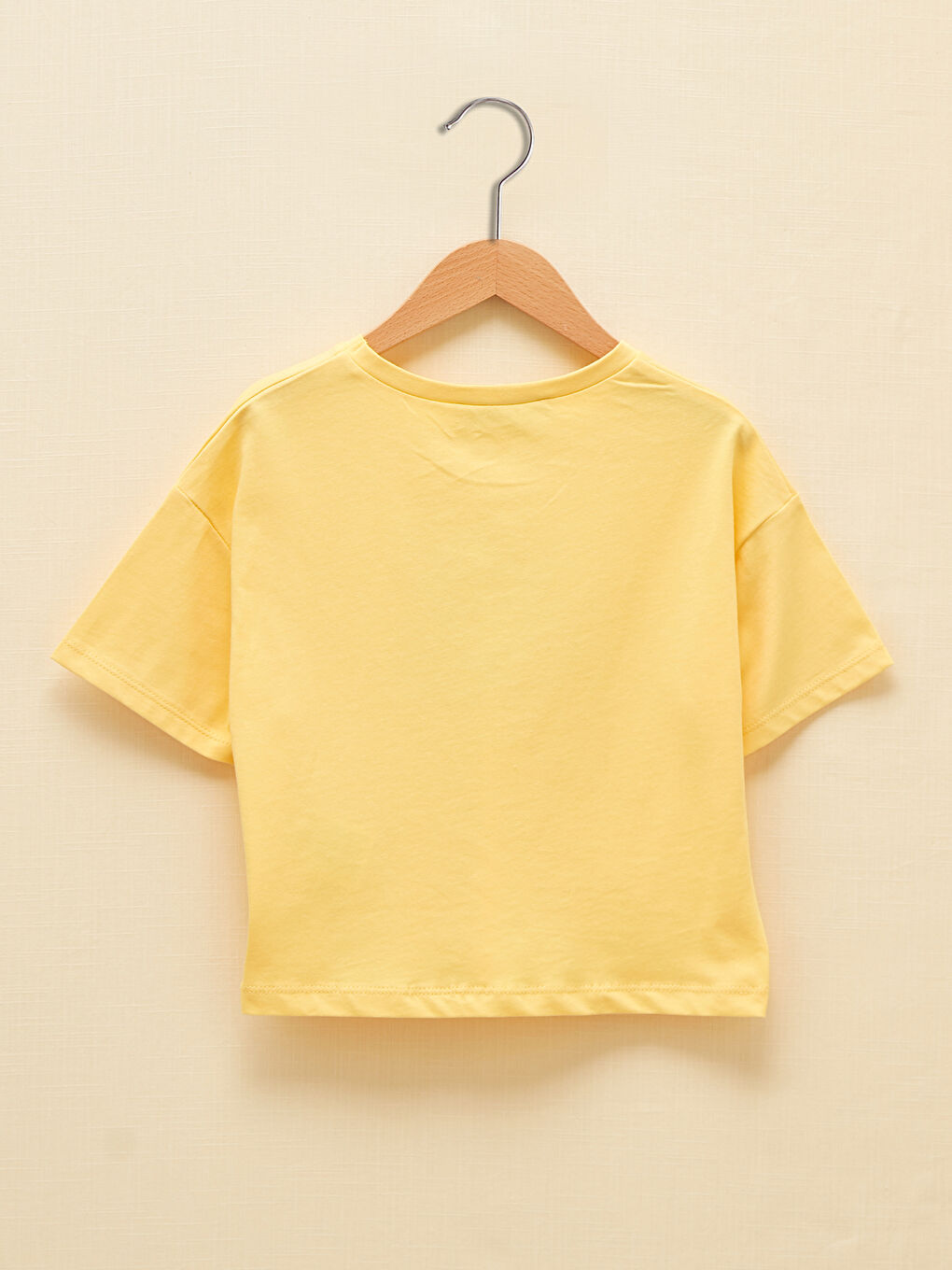 Crew Neck Printed Short Sleeve Girls' T-Shirt-1