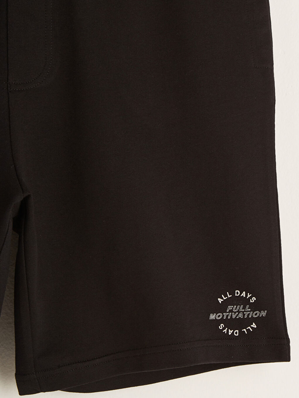 Siyah Standart Kalıp Erkek Aktif Spor Şort-8