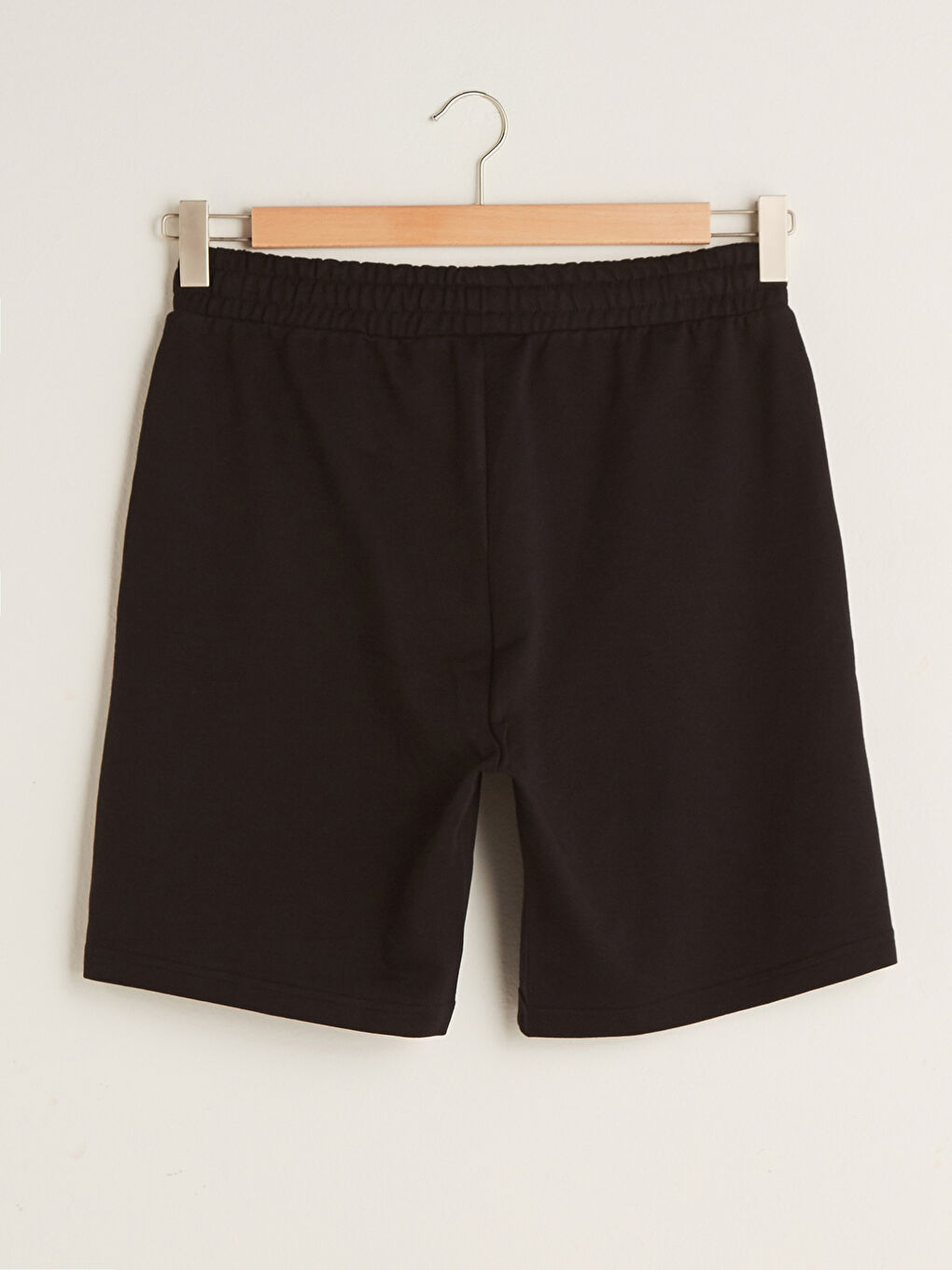 Siyah Standart Kalıp Erkek Aktif Spor Şort-9