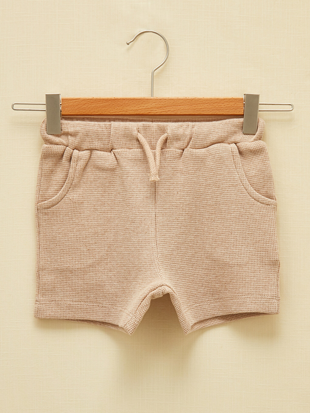 Basic Cotton Baby Boy Shorts With Elastic Waist