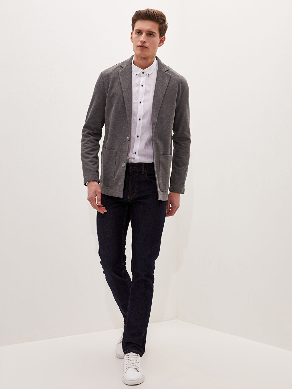 Standard Pattern Textured Men's Jacket-2