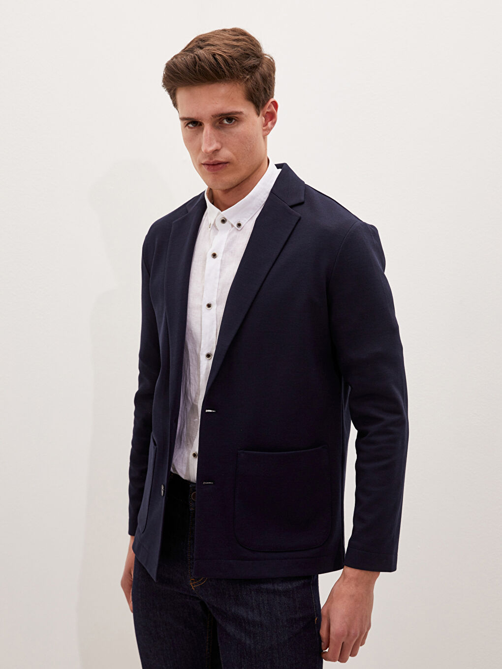 Standard Pattern Textured Men's Jacket-1