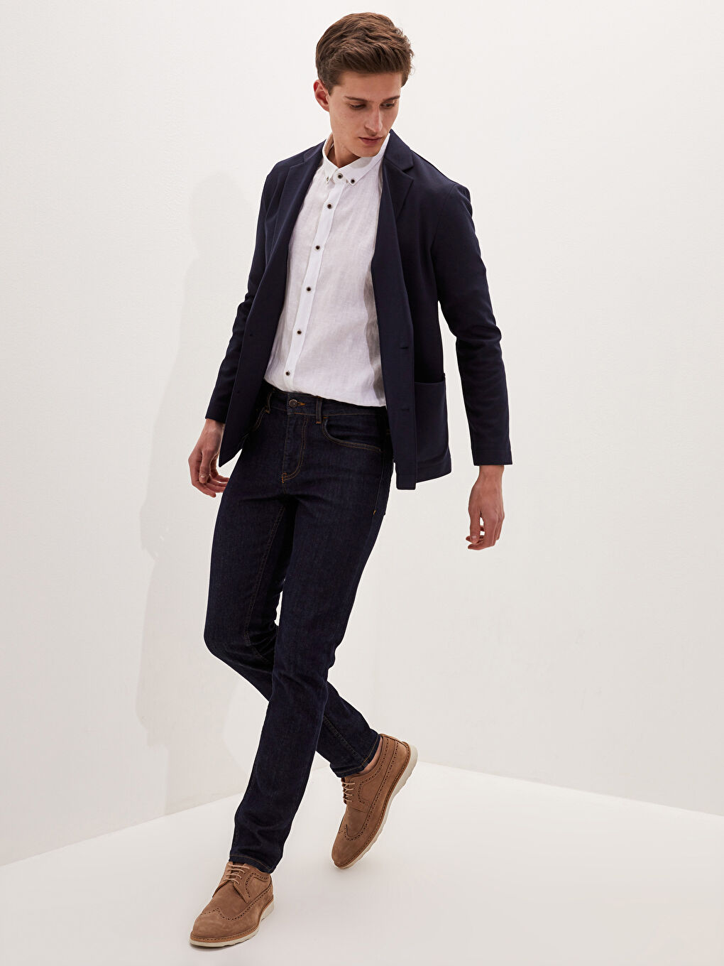 Standard Pattern Textured Men's Jacket-2