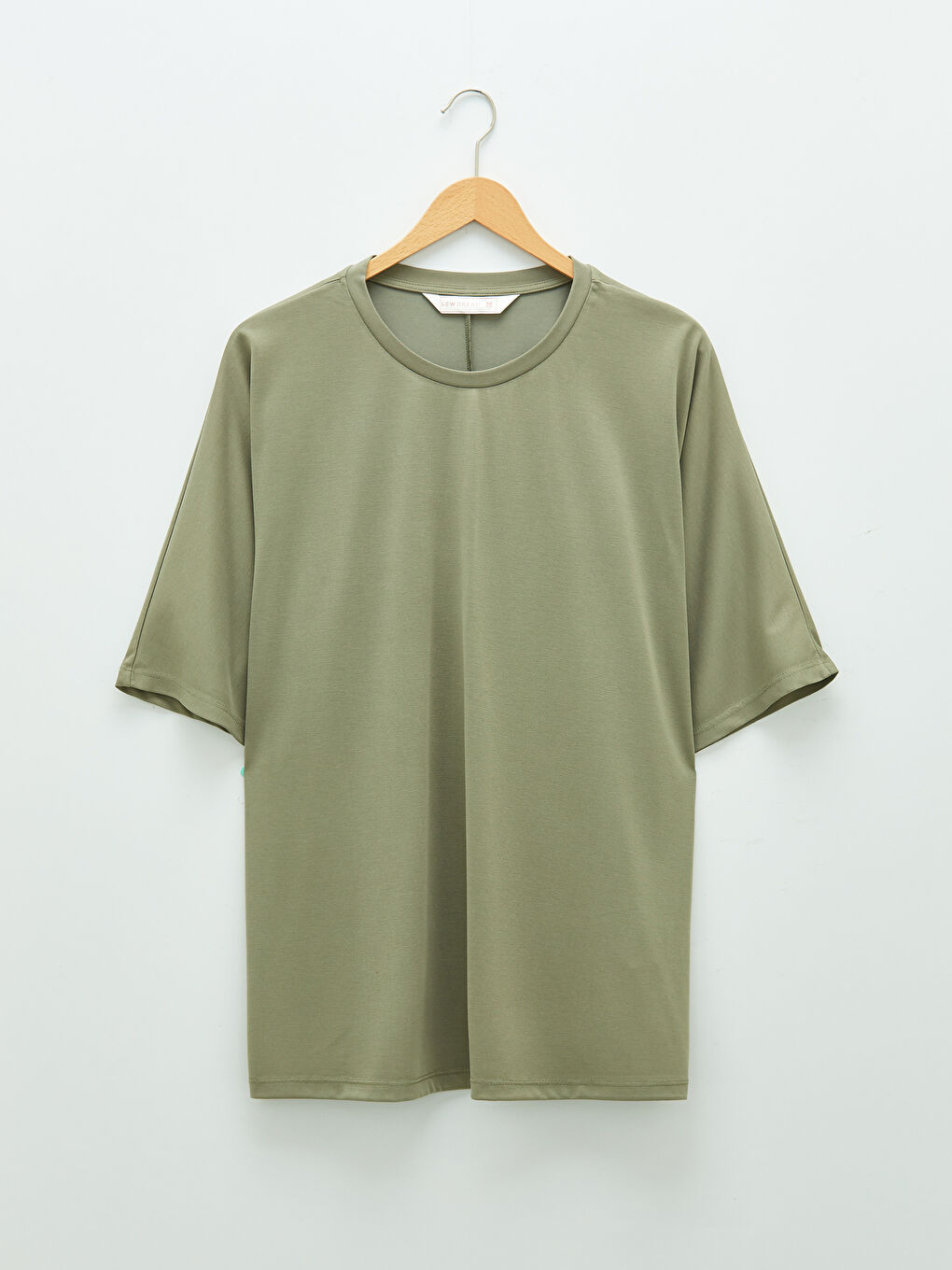 LCW DREAM Rundhalsausschnitt Schlicht Kurzarm Pyjama-Oberteil für Damen -S1JD50Z8-RME