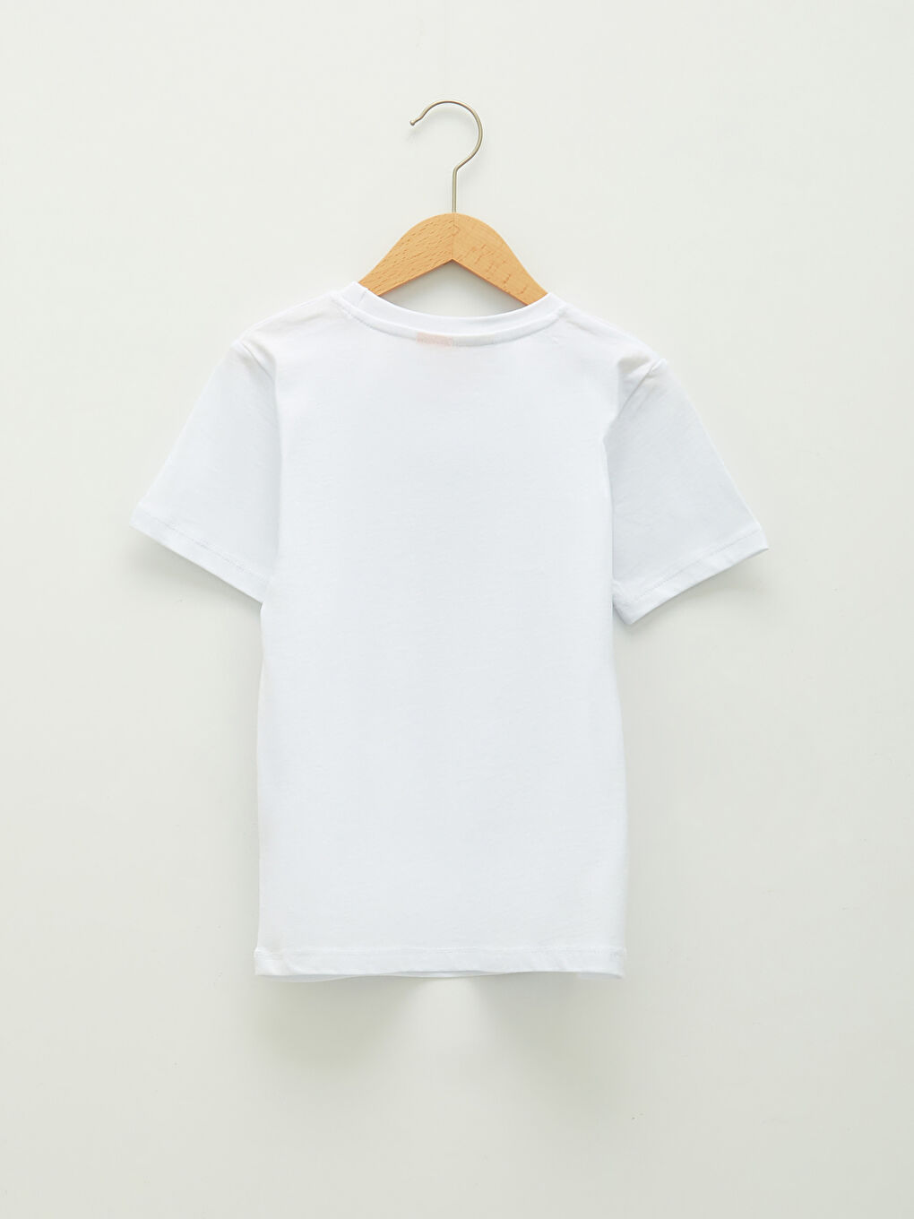 Beyaz Bisiklet Yaka Paw Patrol Baskılı Kısa Kollu Erkek Çocuk Tişört-1