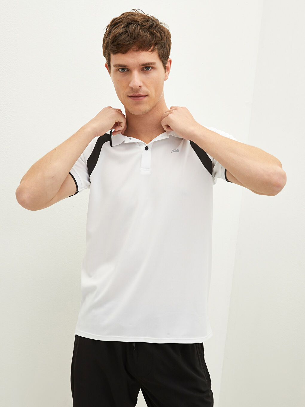 XSIDE ACTIVE Polo Neck Short Sleeve Active Sports Men's T-Shirt -S1JE13Z8-FFB