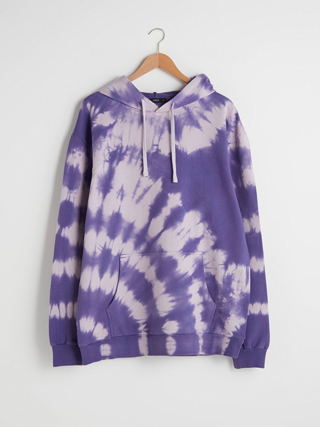 Толстовка Мужская Оверсайз С Капюшоном С Длинным Рукавом И Тай-Дай Принтом-8