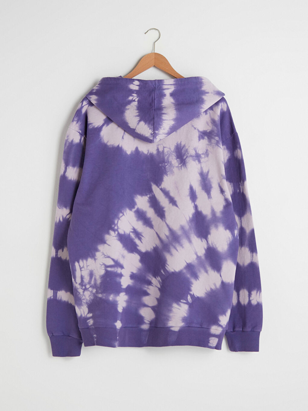 Толстовка Мужская Оверсайз С Капюшоном С Длинным Рукавом И Тай-Дай Принтом-9