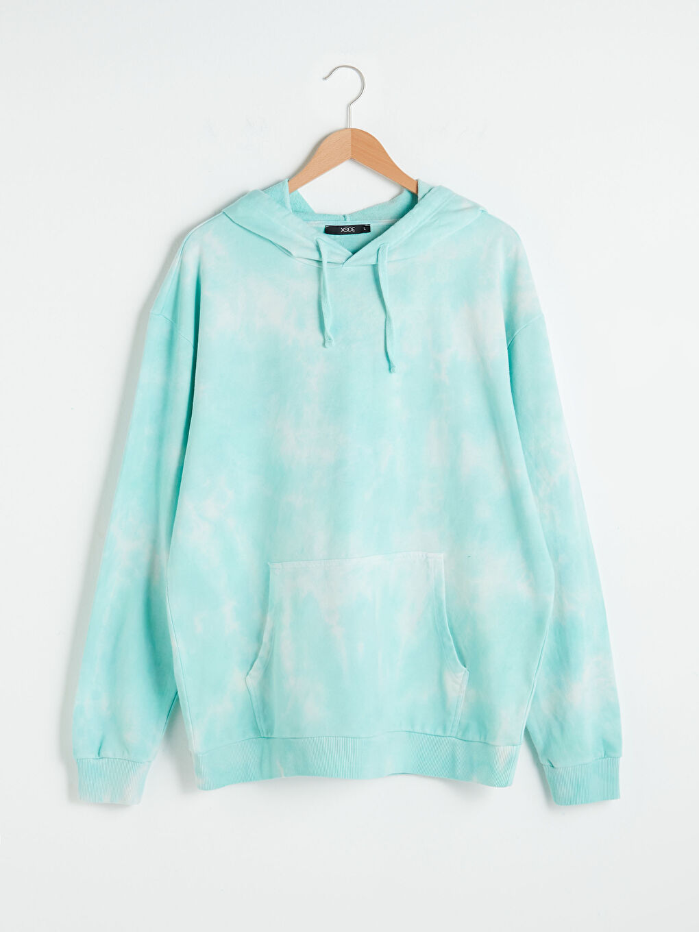 Hanorac Supradimensionat Cu Glugă Mânecă Lungă Tie Dye pentru Bărbați-9