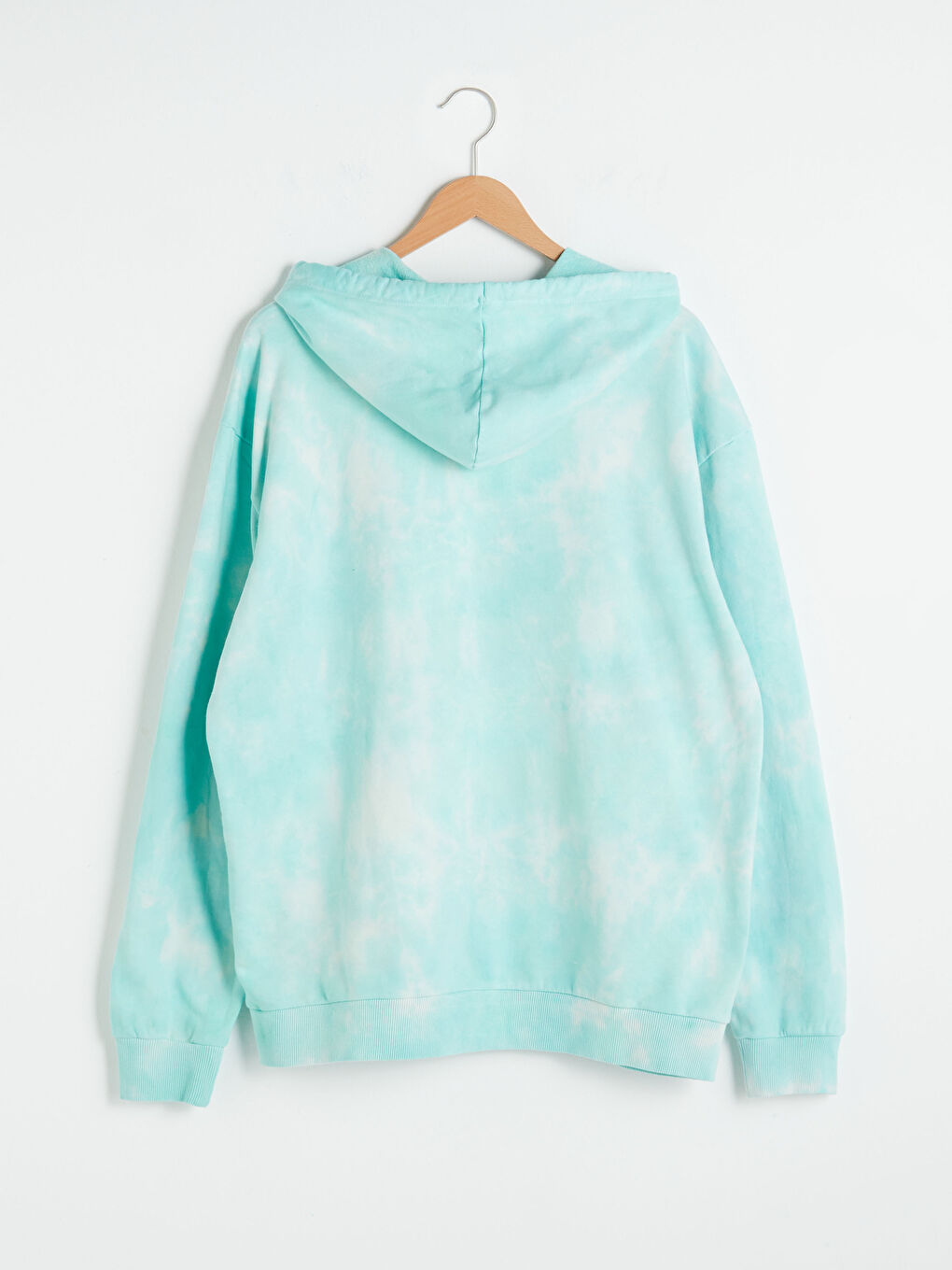 Hanorac Supradimensionat Cu Glugă Mânecă Lungă Tie Dye pentru Bărbați-10