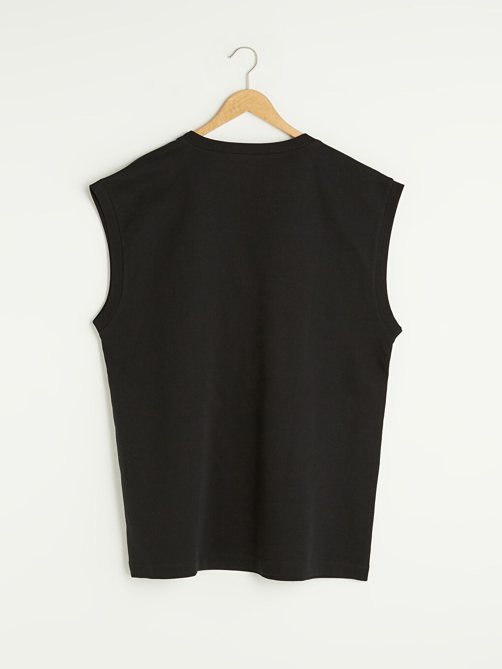 Siyah V Yaka Düz Oversize Kadın Süveter-6