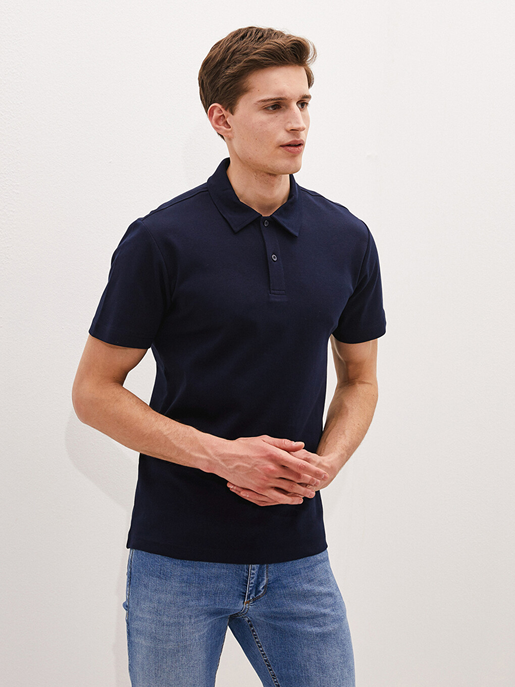 T-shirt Homme Col Polo Manches Courtes-1