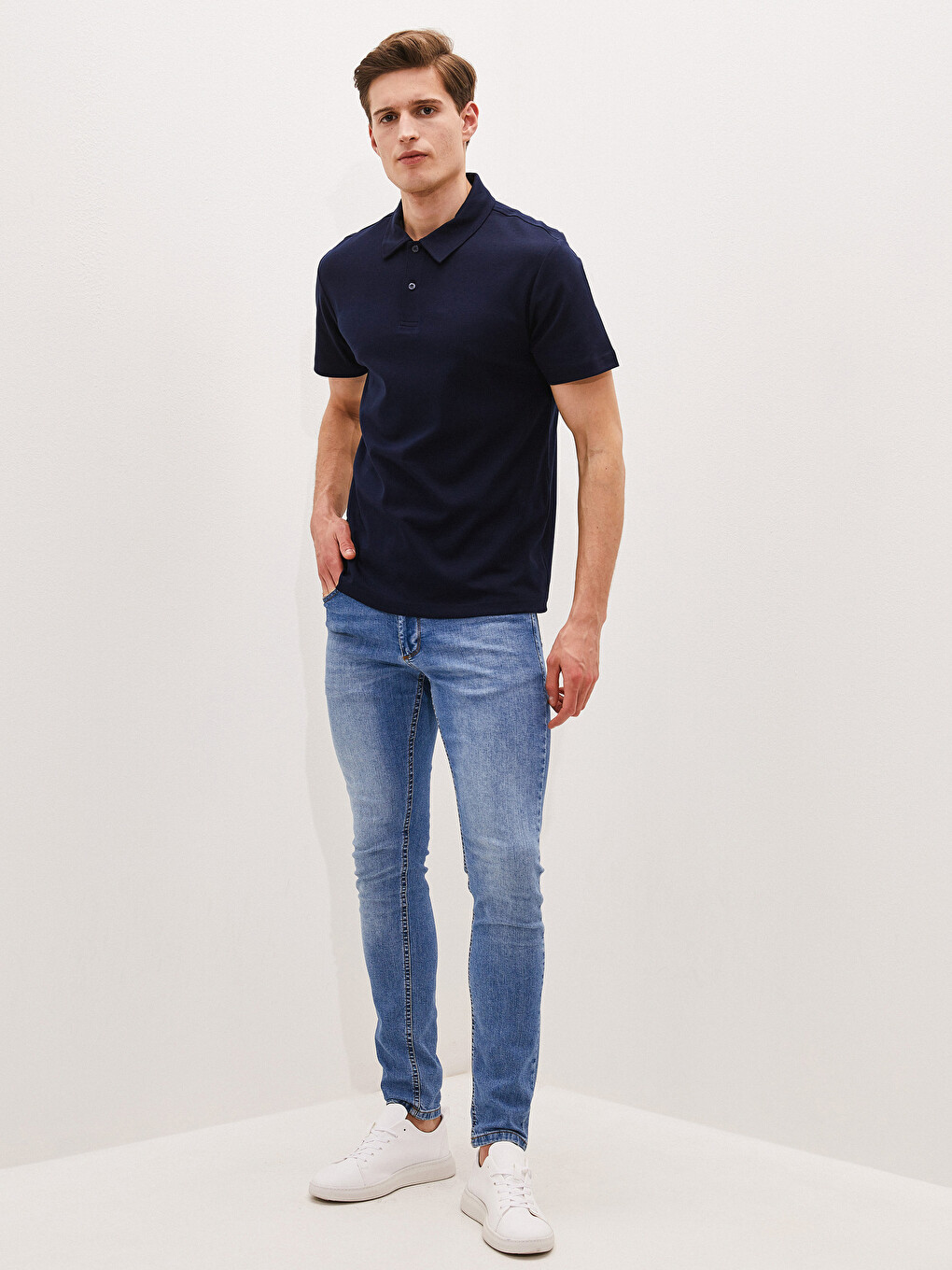 T-shirt Homme Col Polo Manches Courtes-2