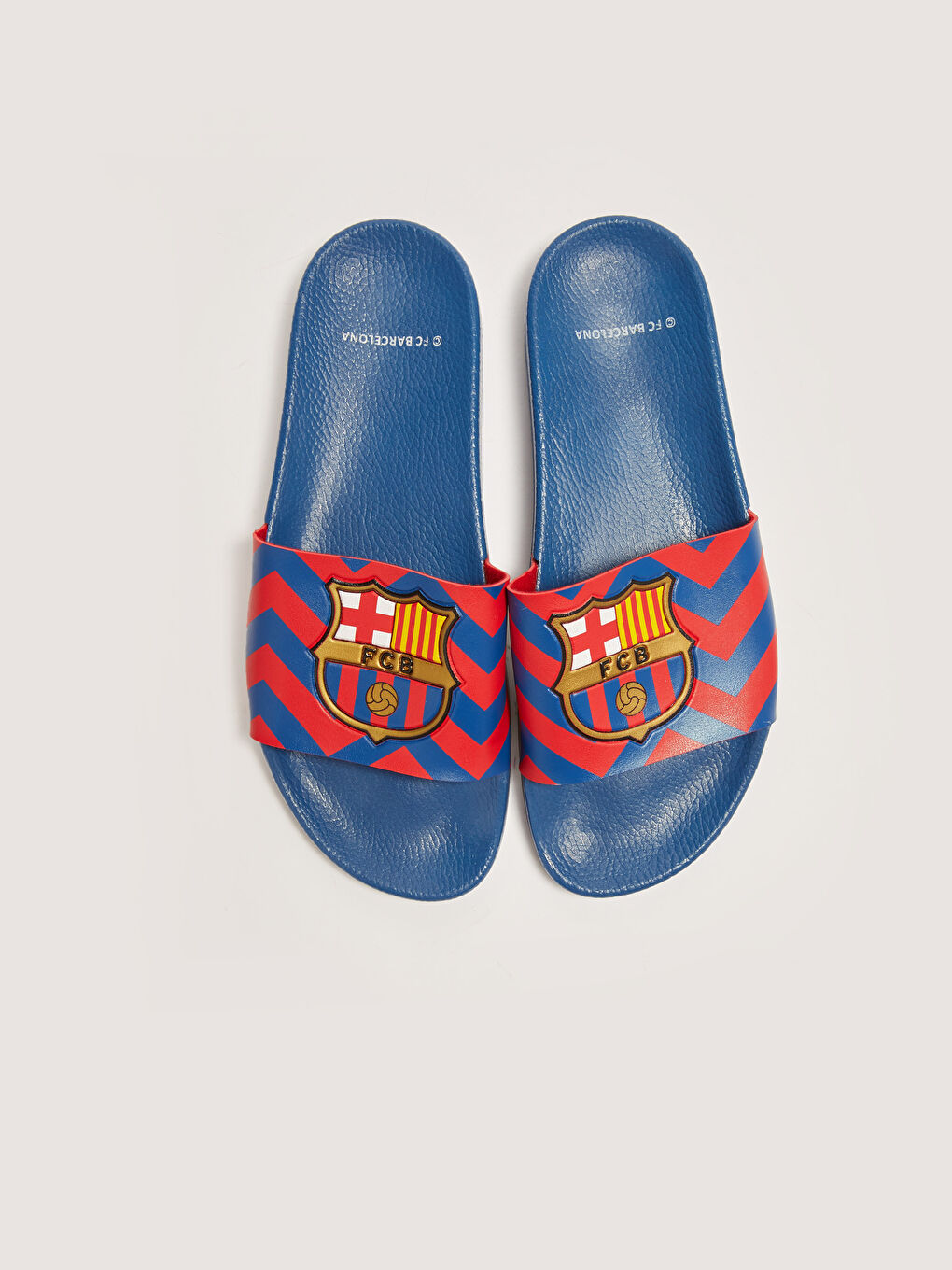 LCW STEPS FC Barcelona Licensed Single Band Men's Slippers -S1JH85Z8-CRP