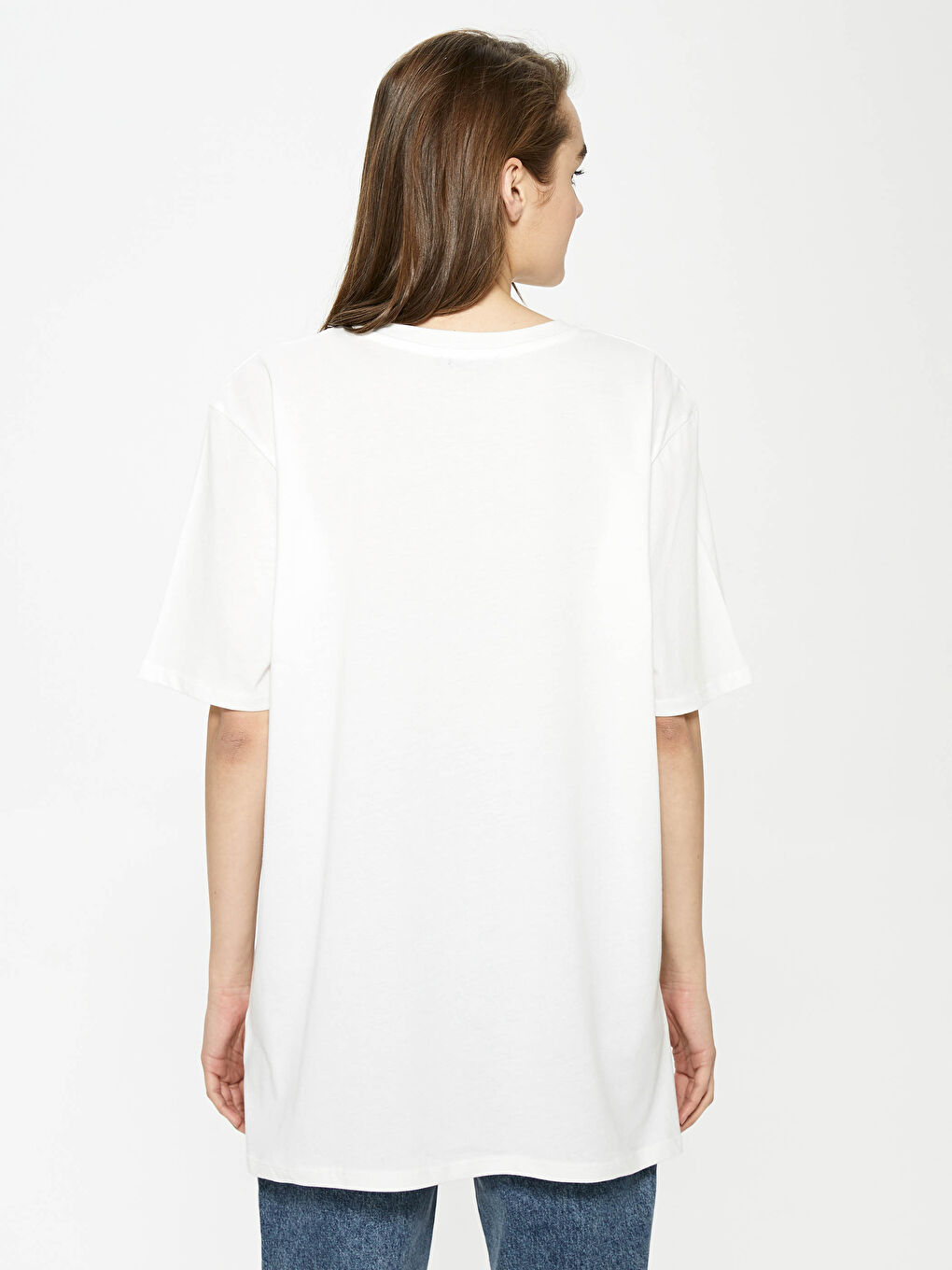 2-piece Crew Neck Straight Short Sleeve Women's Tunic-15