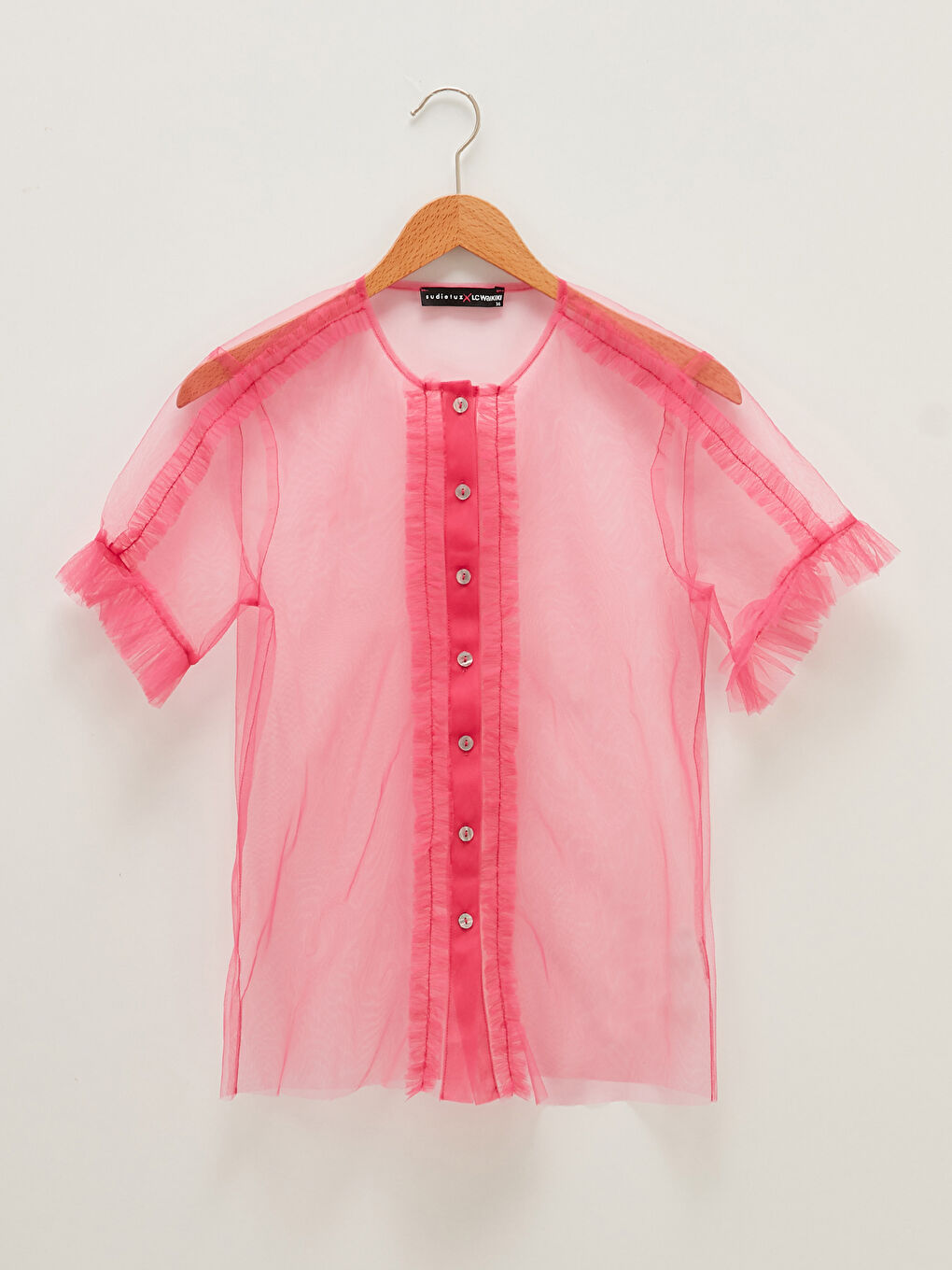 ROUND COLLAR SHORT SLEEVE WITH BUTTONS MURPHY BLOUSE -S1JJ78Z8-H4K