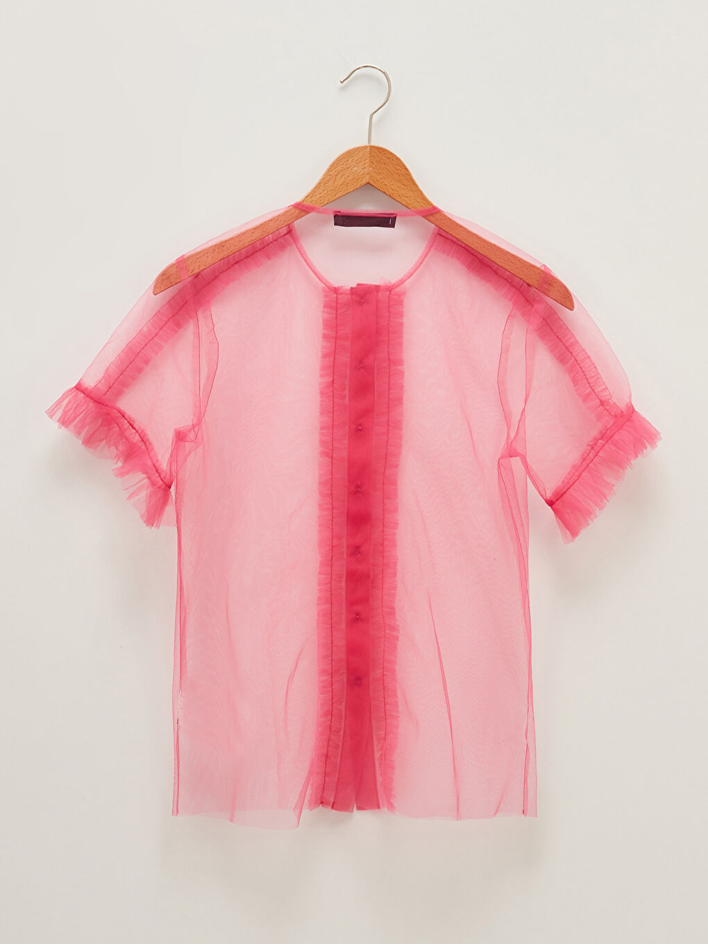 ROUND COLLAR SHORT SLEEVE WITH BUTTONS MURPHY BLOUSE -S1JJ78Z8-H4K