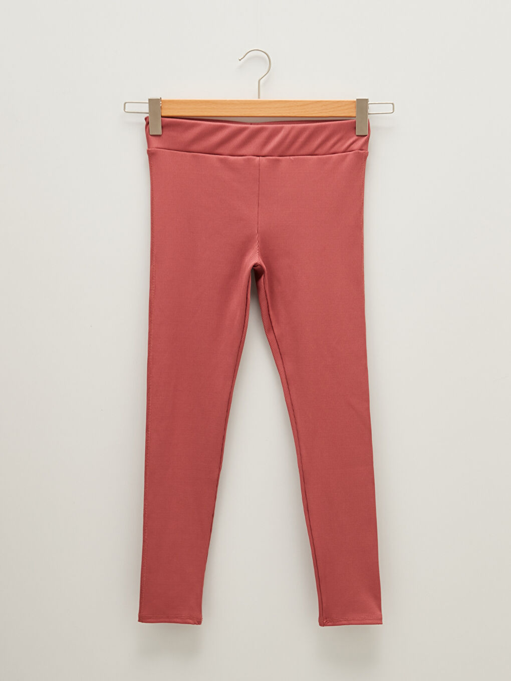 Elastic Waist Plain Camisole Fabric Maternity Leggings-8