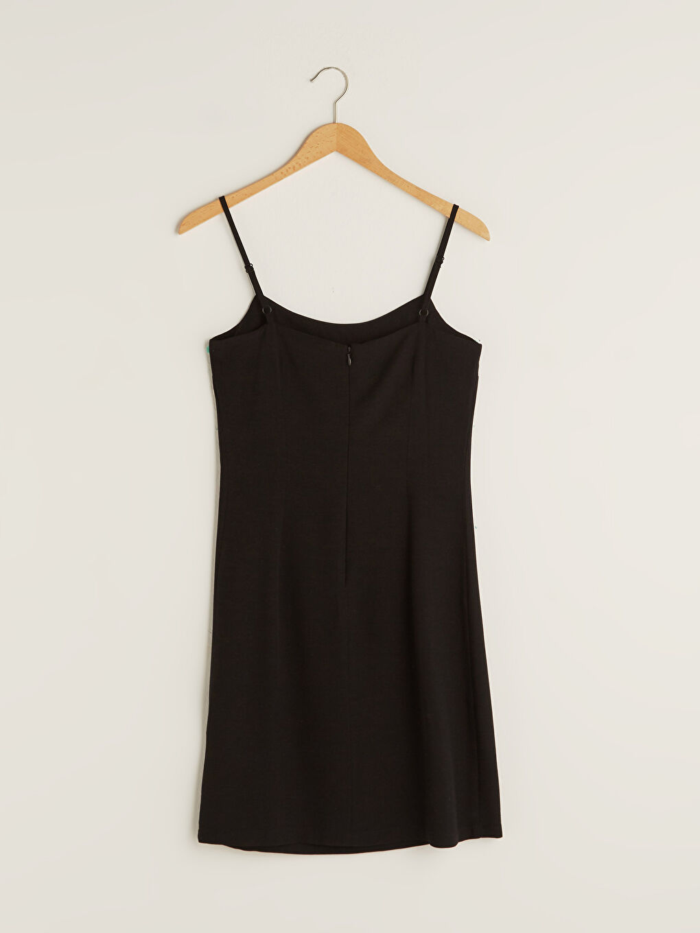Strappy Plain Viscose Blended Fabric Women's Dress-6