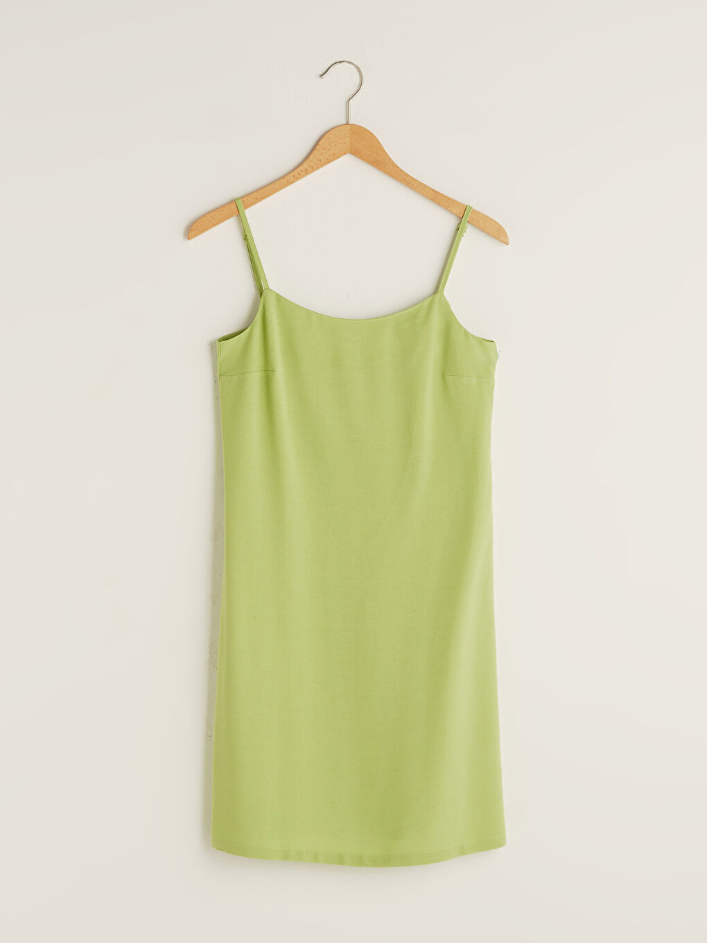 Әйелдерге арналған өрнексіз вискоза аралас матадан көйлек-5