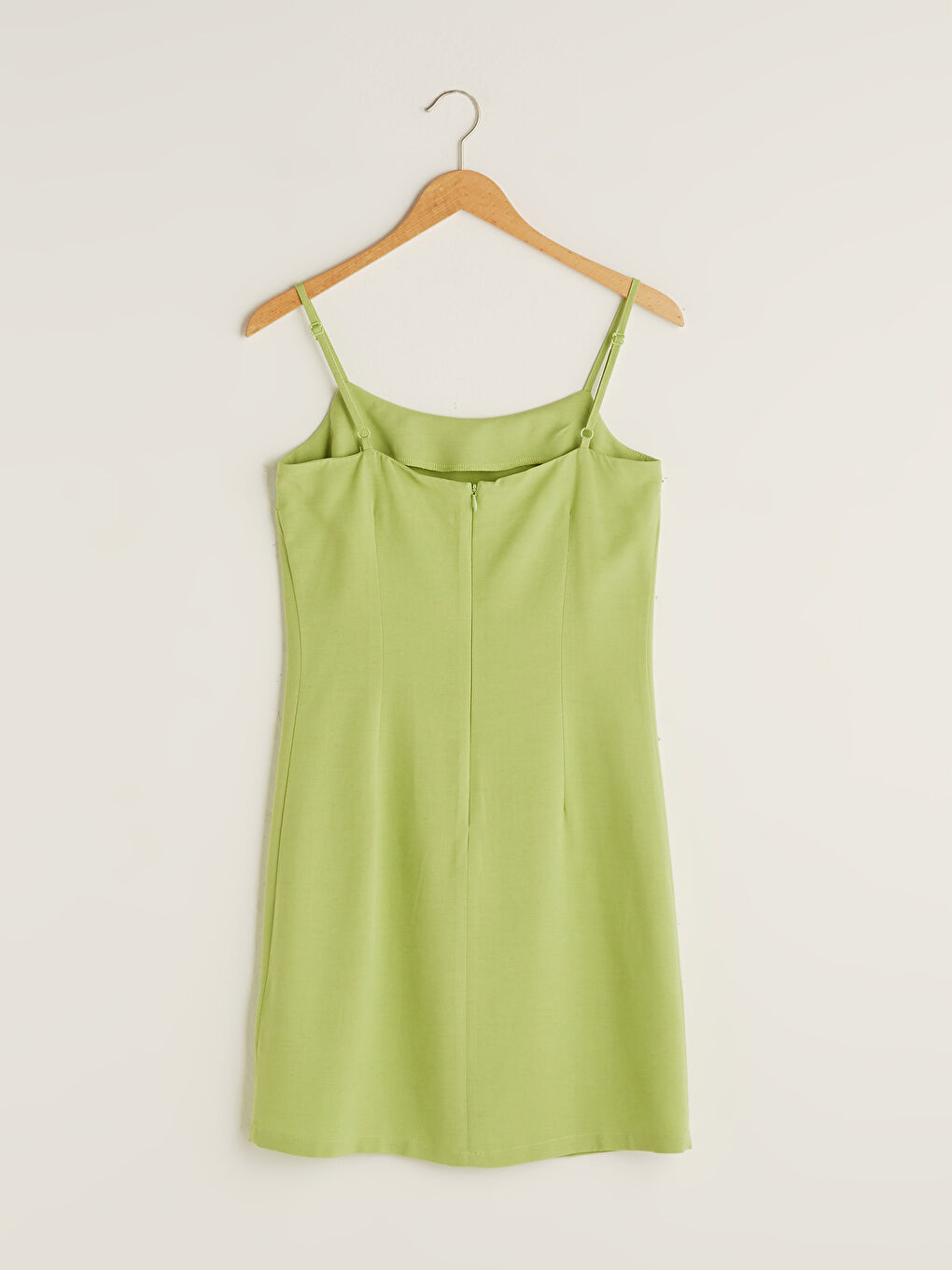 Әйелдерге арналған өрнексіз вискоза аралас матадан көйлек-6