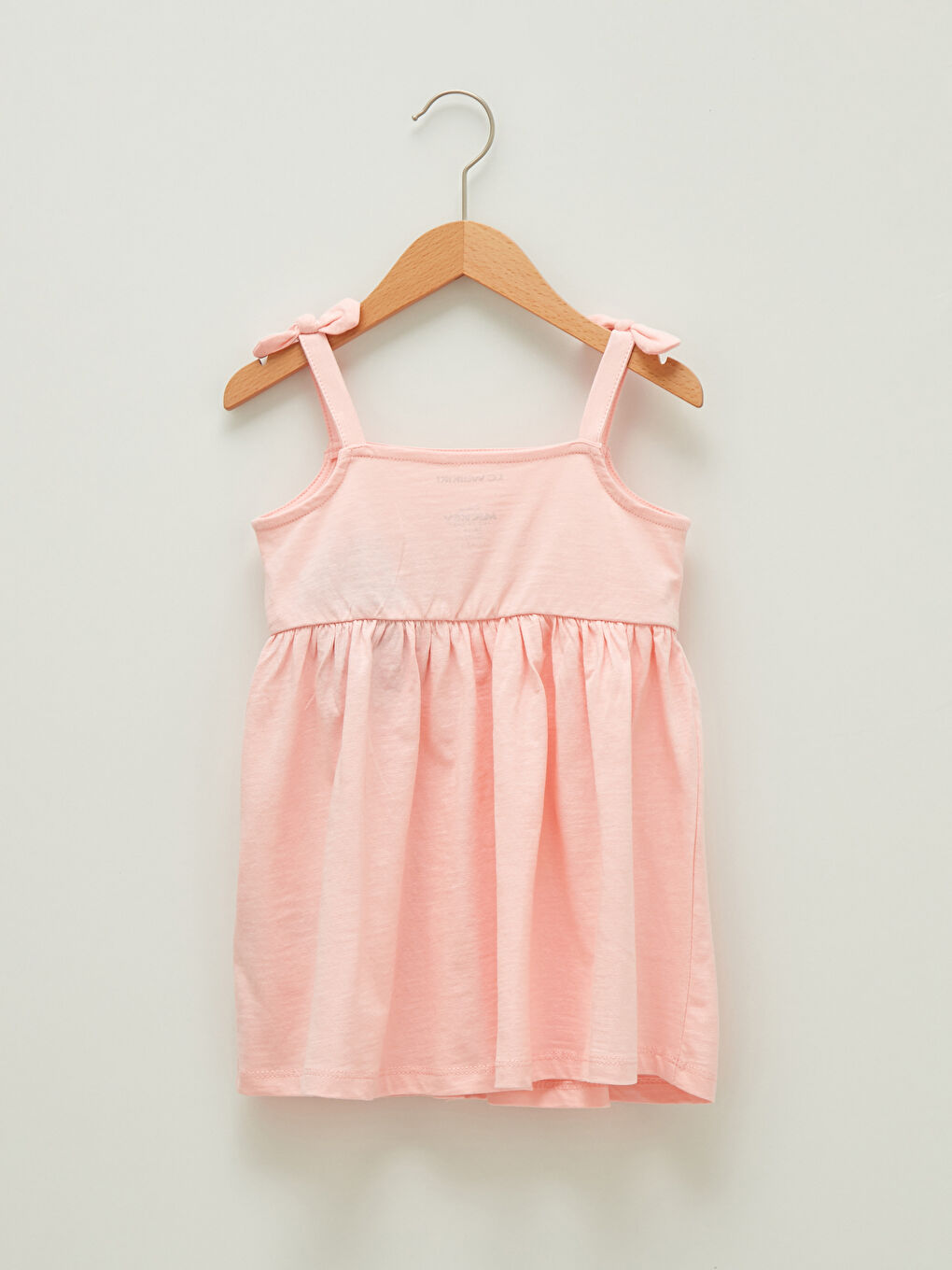 Square Neck Strap Minnie Mouse Printed Baby Girl Dress-1