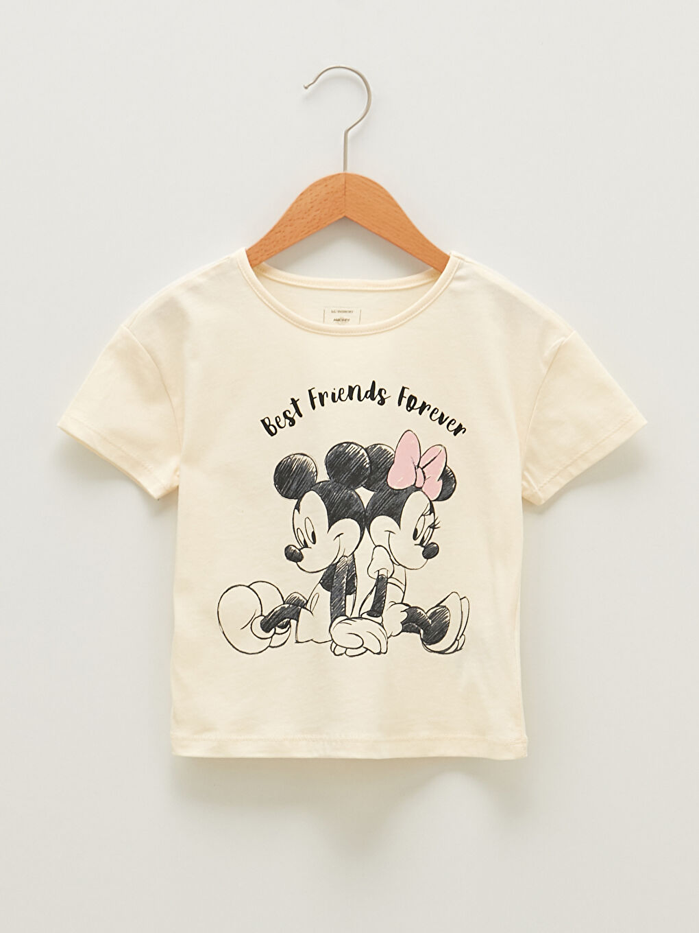 T-shirt à Manches Courtes Col Rond Imprimé Mickey Minnie Mouse et Leggings Ensemble de 2 pour Bébé Fille-5