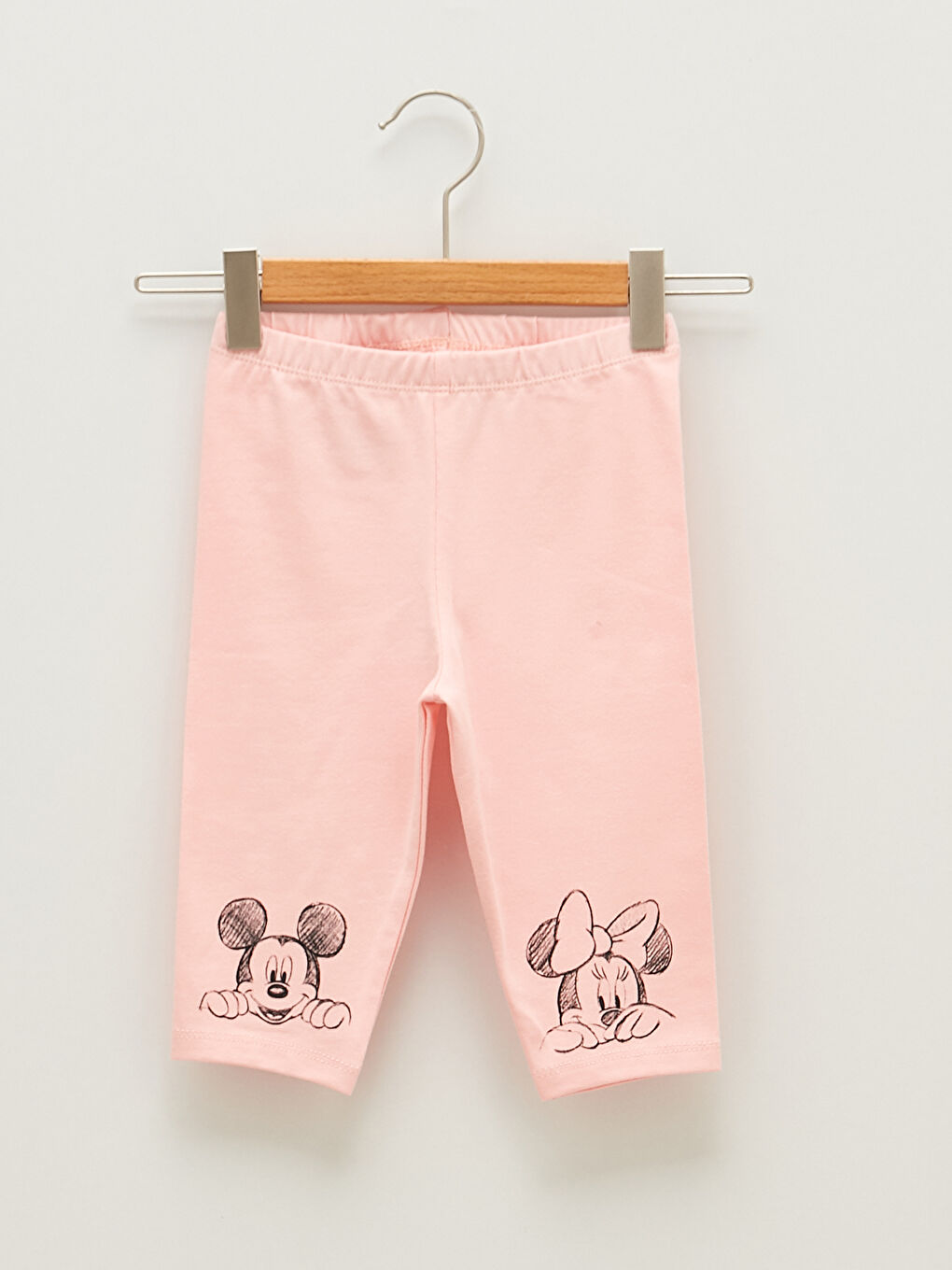 T-shirt à Manches Courtes Col Rond Imprimé Mickey Minnie Mouse et Leggings Ensemble de 2 pour Bébé Fille-7