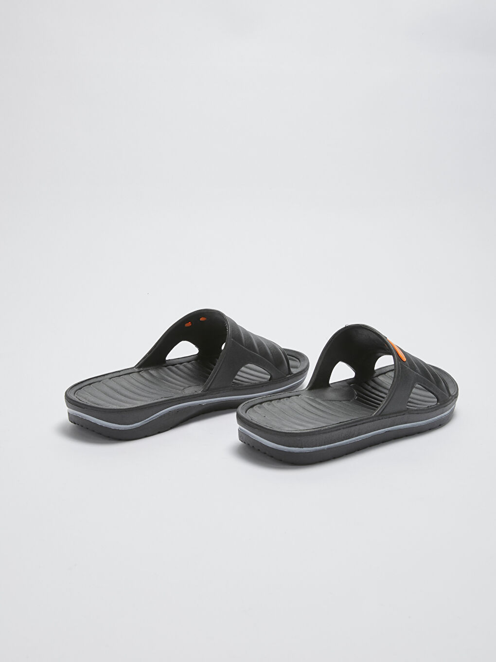 Siyah Tek Bantlı Erkek Terlik-2