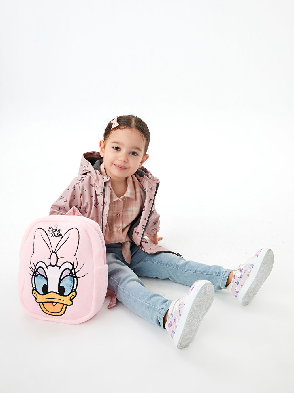 Sac à dos en peluche imprimé Daisy Duck-1
