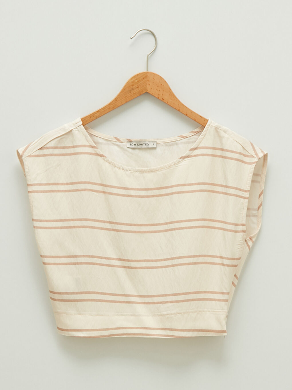 LCW Limited Women's Crew Neck Striped Sleeveless Blouse -S1JO41Z8-LE8