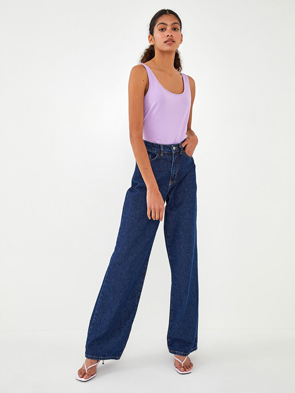 Damen U-Ausschnitt Riemchen Gerade Sportlerin-3