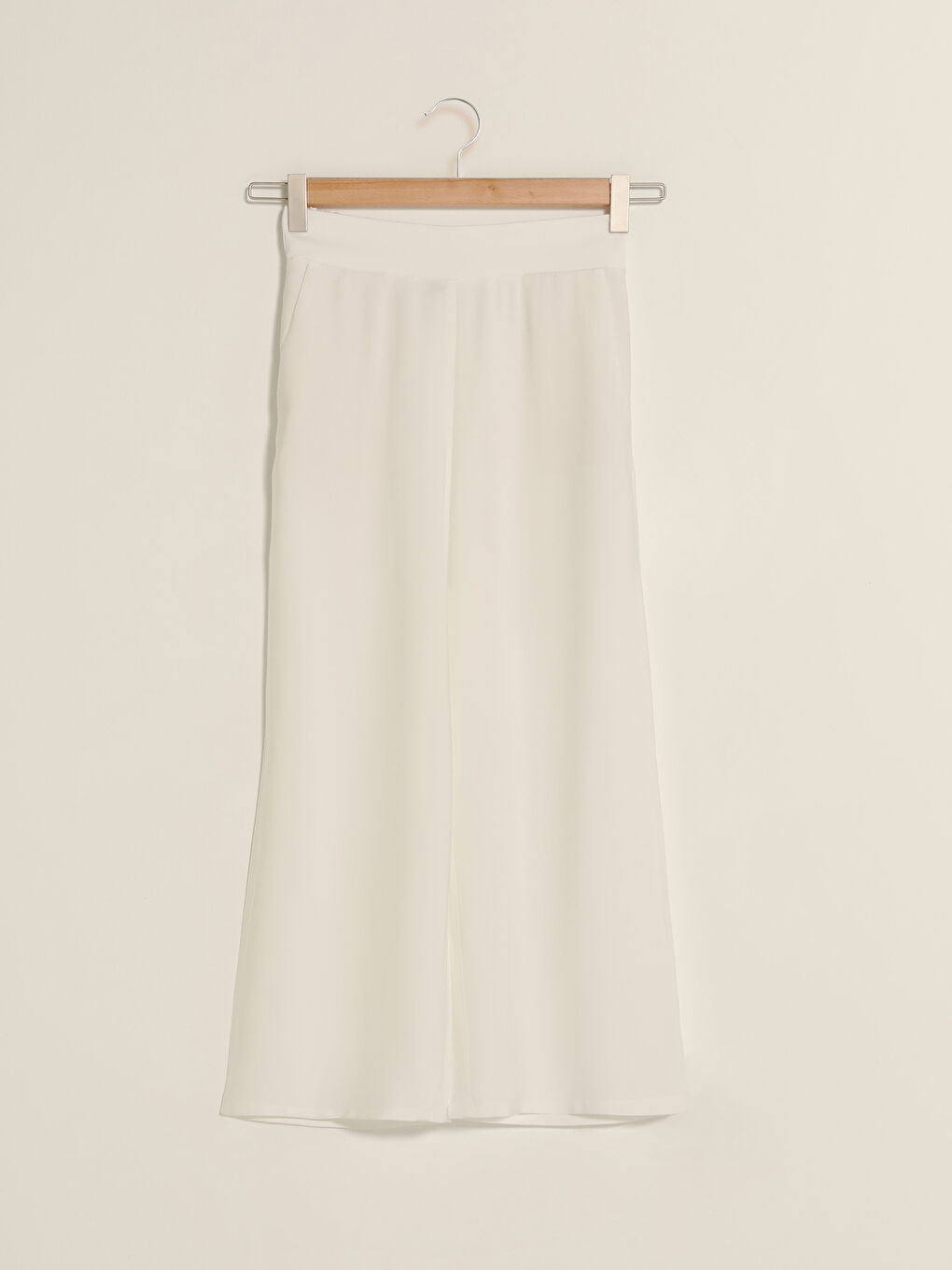 Pantalon Capri Taille Haute Coupe Ample Longueur Cheville Détail Poches pour Femmes-5