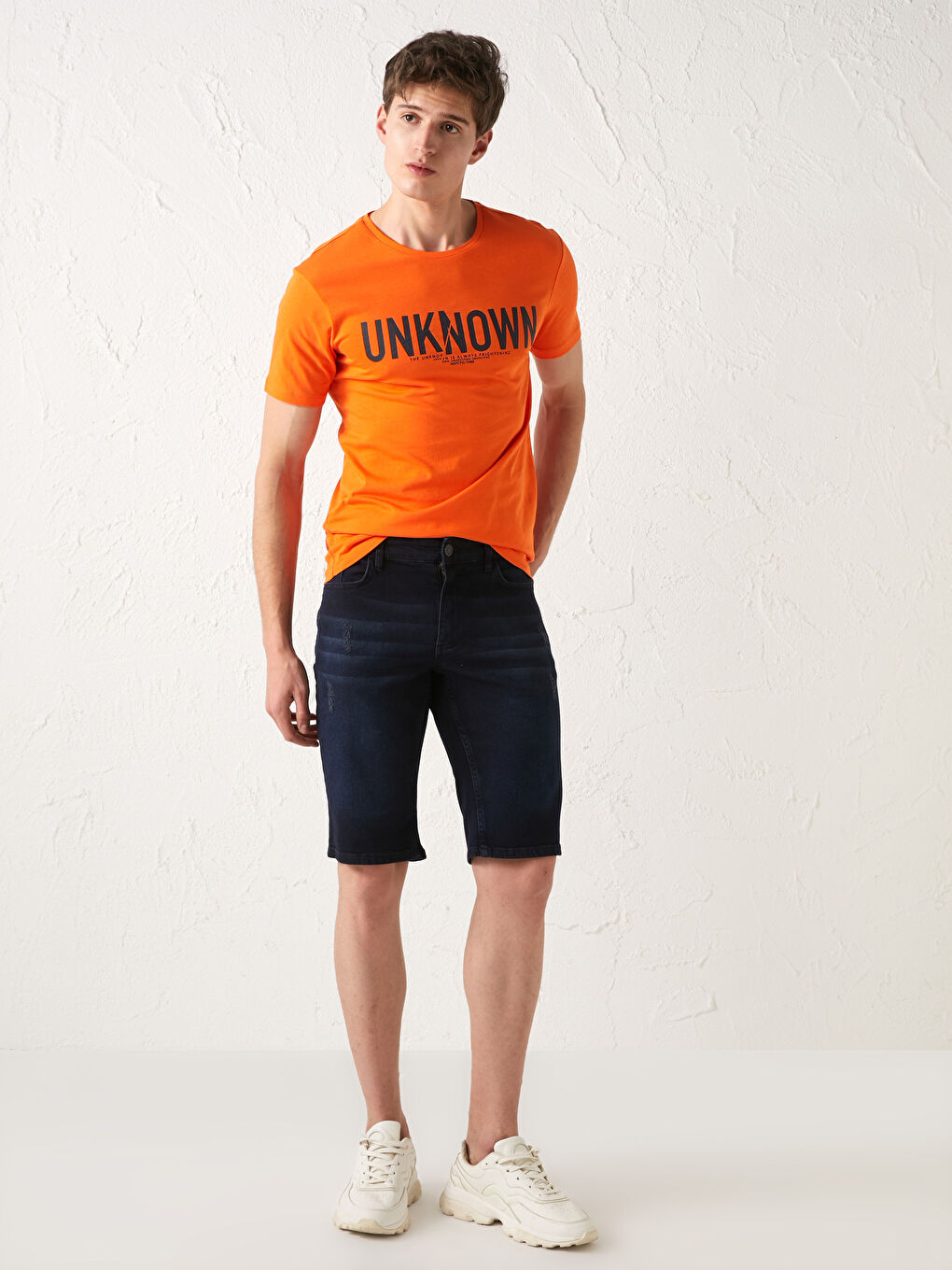 شورت جينز رجالي بقصة عادية-2