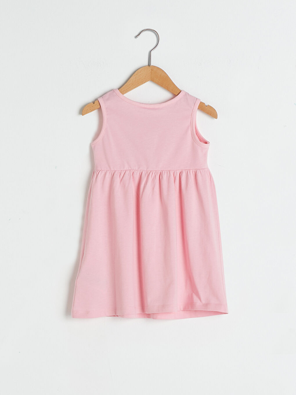Crew Neck Minnie Mouse Printed Baby Girls' Dress-1