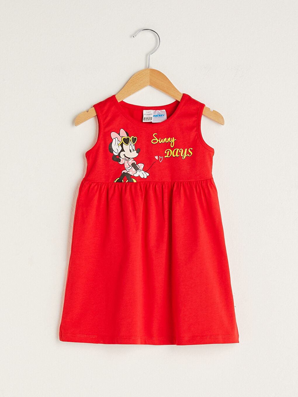 Robe pour Bébé Filles Imprimée Minnie Mouse à Col Rond