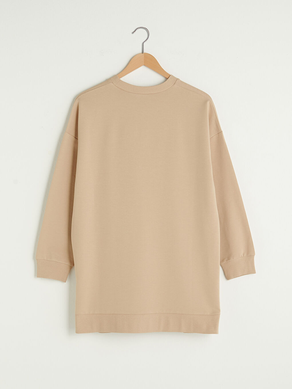 Crew Neck Printed Long Sleeve Oversize Women's Sweatshirt Tunic-6