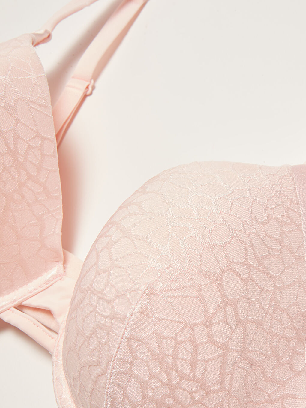 Pembe Desenli Ayarlanabilir Askılı Büyük Beden Sütyen-2