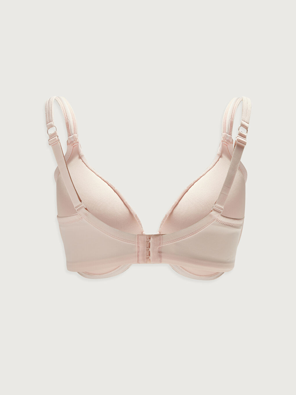 Pembe Desenli Ayarlanabilir Askılı Büyük Beden Sütyen-1