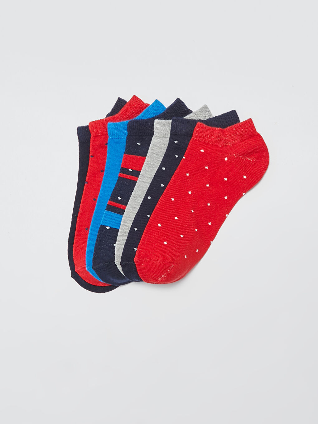 Patterned Boys' Trainer Socks 7 Pack