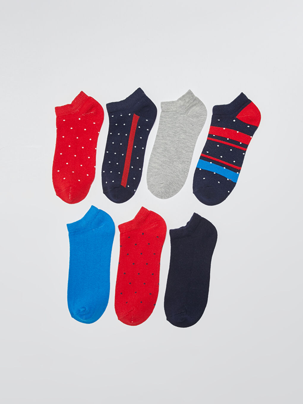 Patterned Boys' Trainer Socks 7 Pack-2