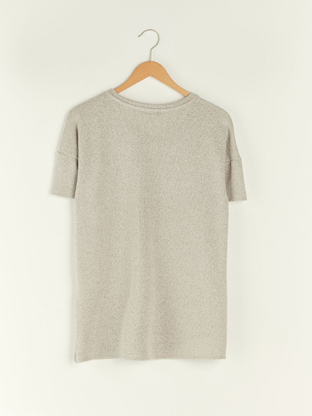 V-Neck Plain Short Sleeve Women's T-Shirt -S1JV71Z8-RRT
