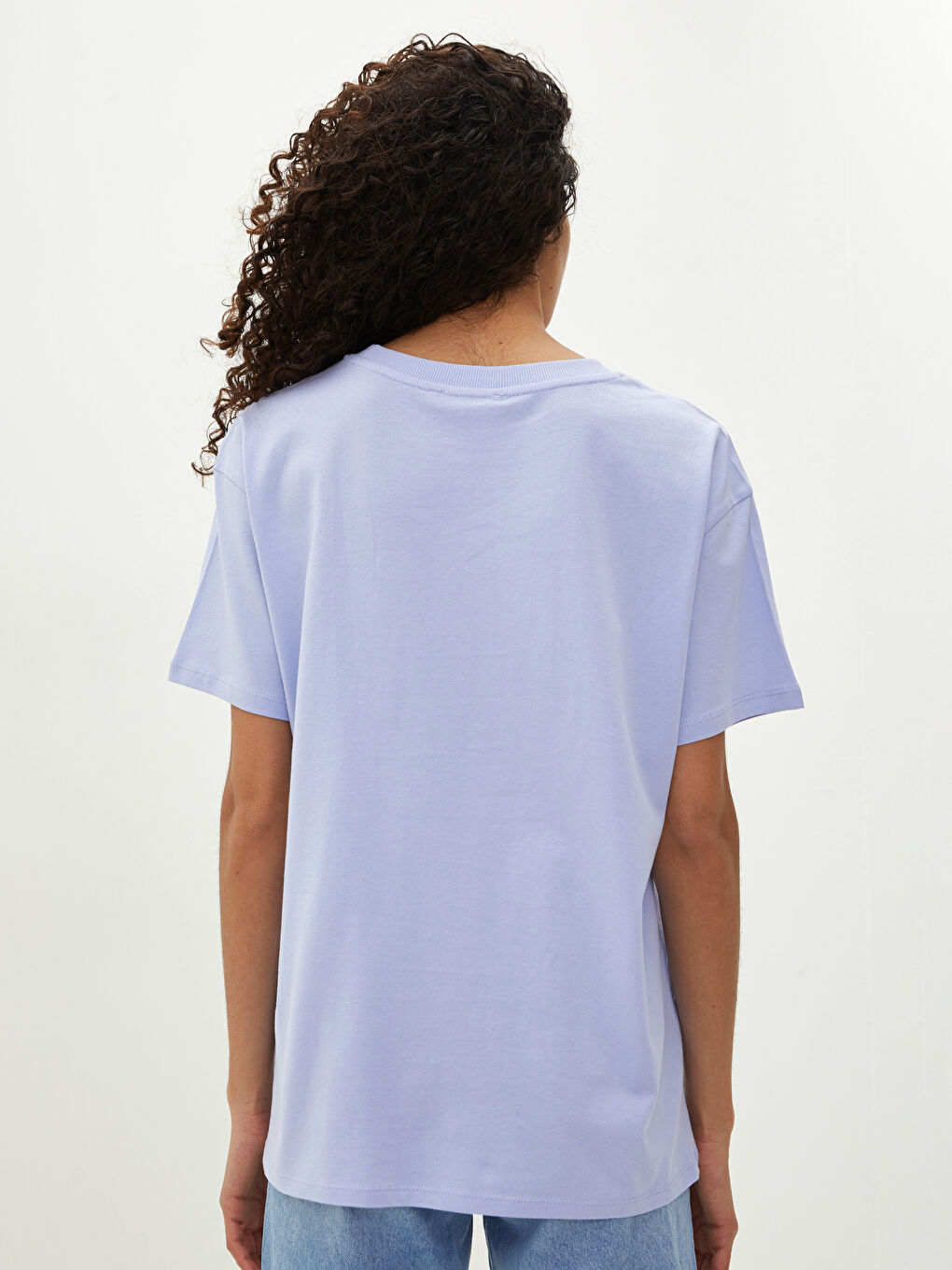 Crew Neck Printed Short Sleeve Women's T-Shirt-8