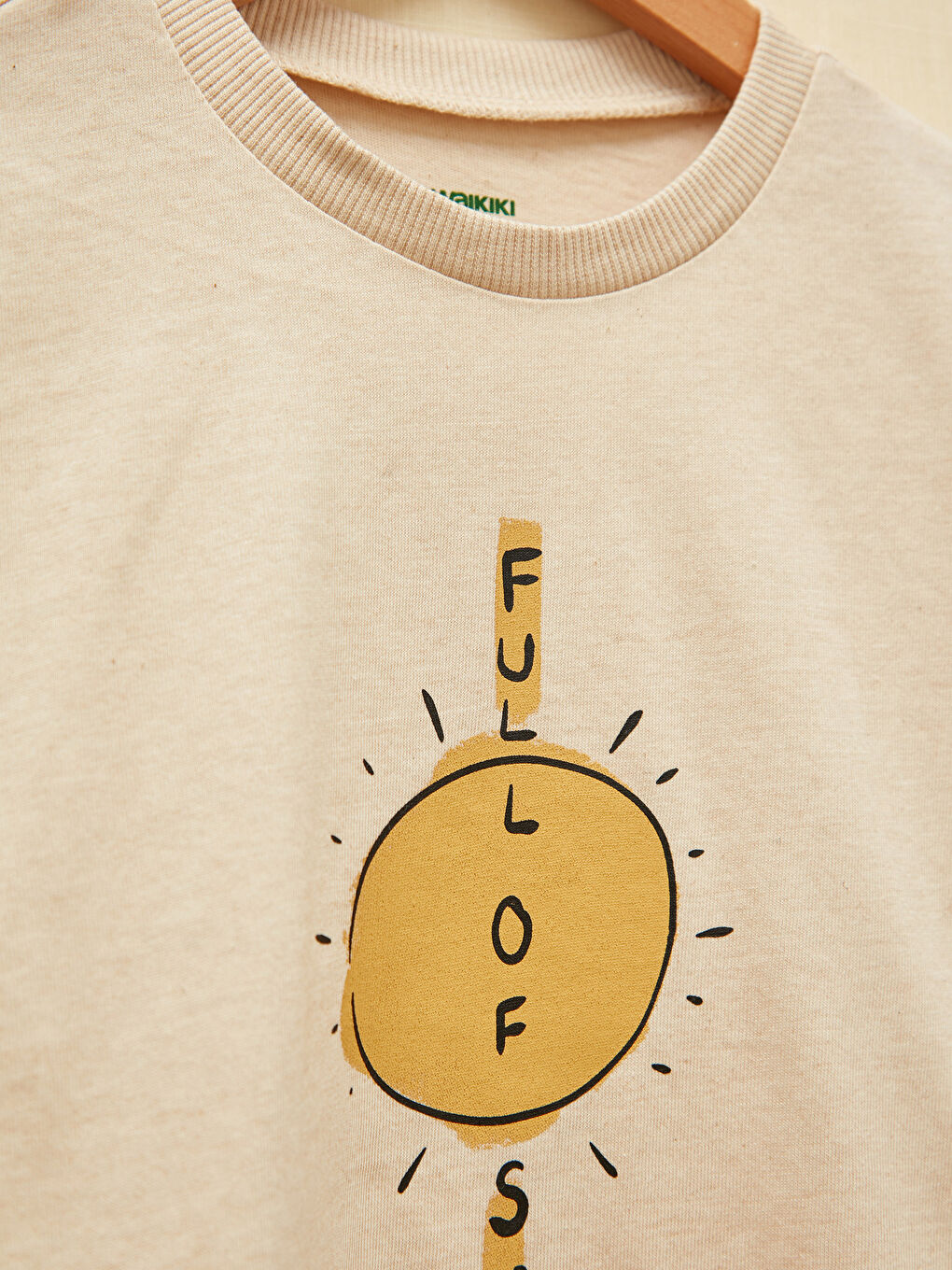 تيشيرت للأولاد الرضع مطبوع بياقة دائرية وكم قصير-1