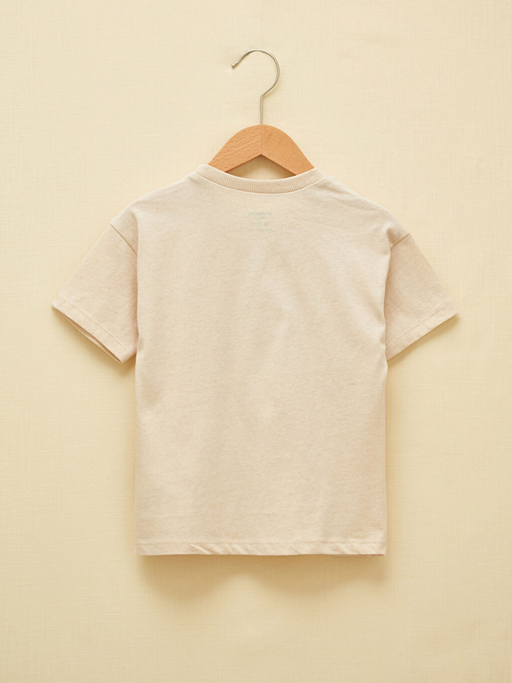 تيشيرت للأولاد الرضع مطبوع بياقة دائرية وكم قصير-2