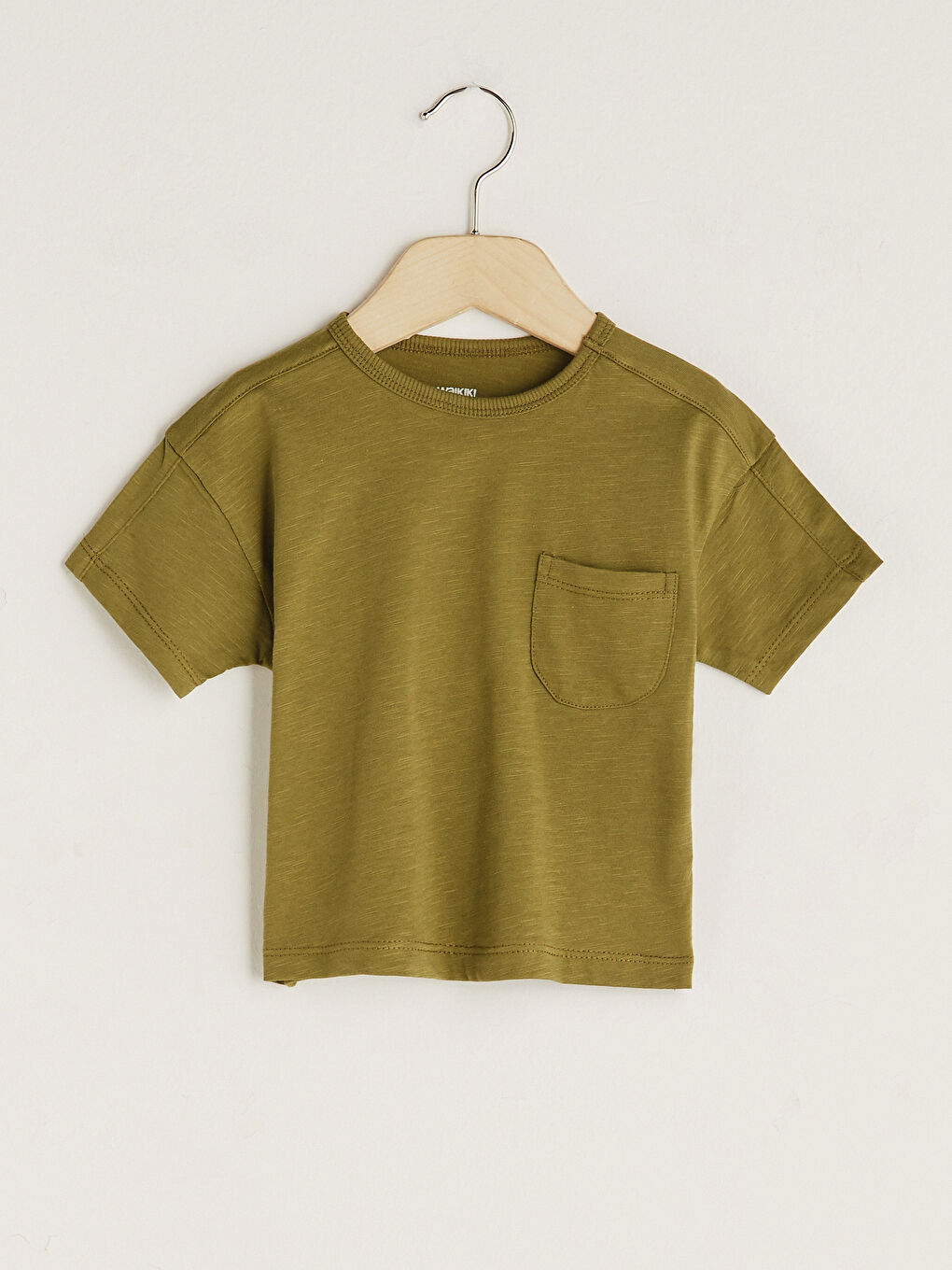 تيشيرت قطن أساسي بأكمام قصيرة ورقبة دائرية للأولاد الرضع