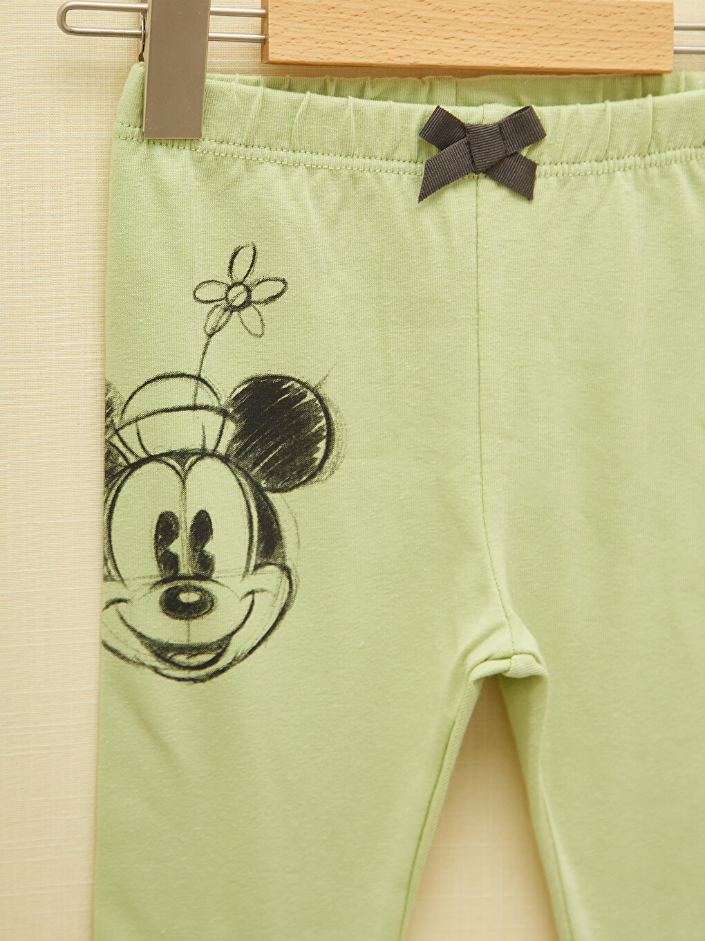 Minnie Mouse Baskılı Kız Bebek Bluz ve Tayt 2'li Takım-6