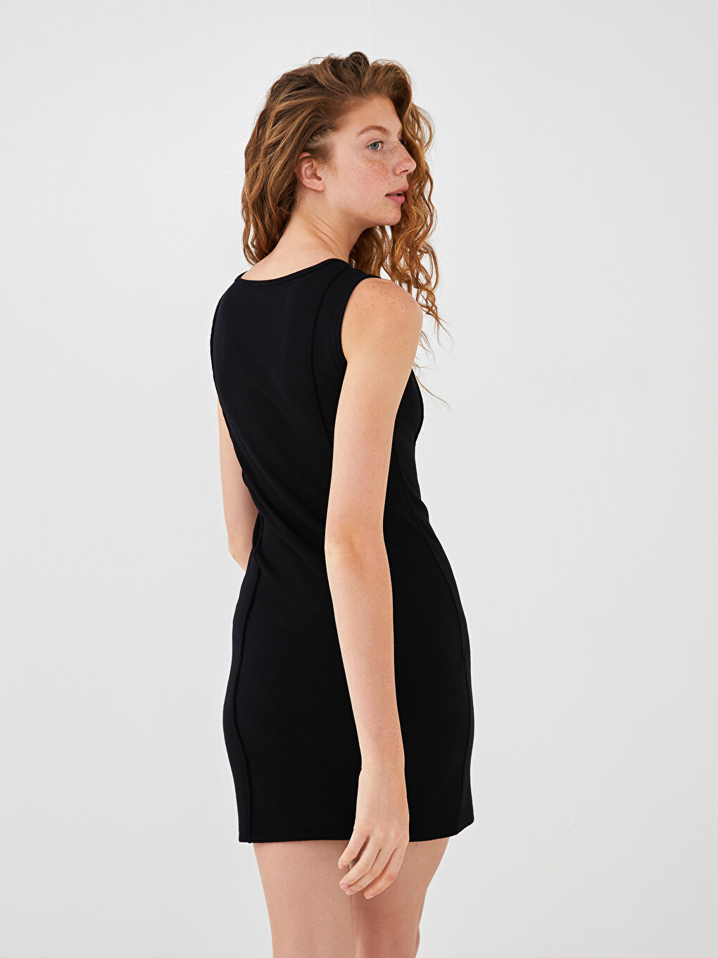 XSIDE U Neck Straight Sleeveless Camisole Fabric Women Dress -S1K157Z8-CVL
