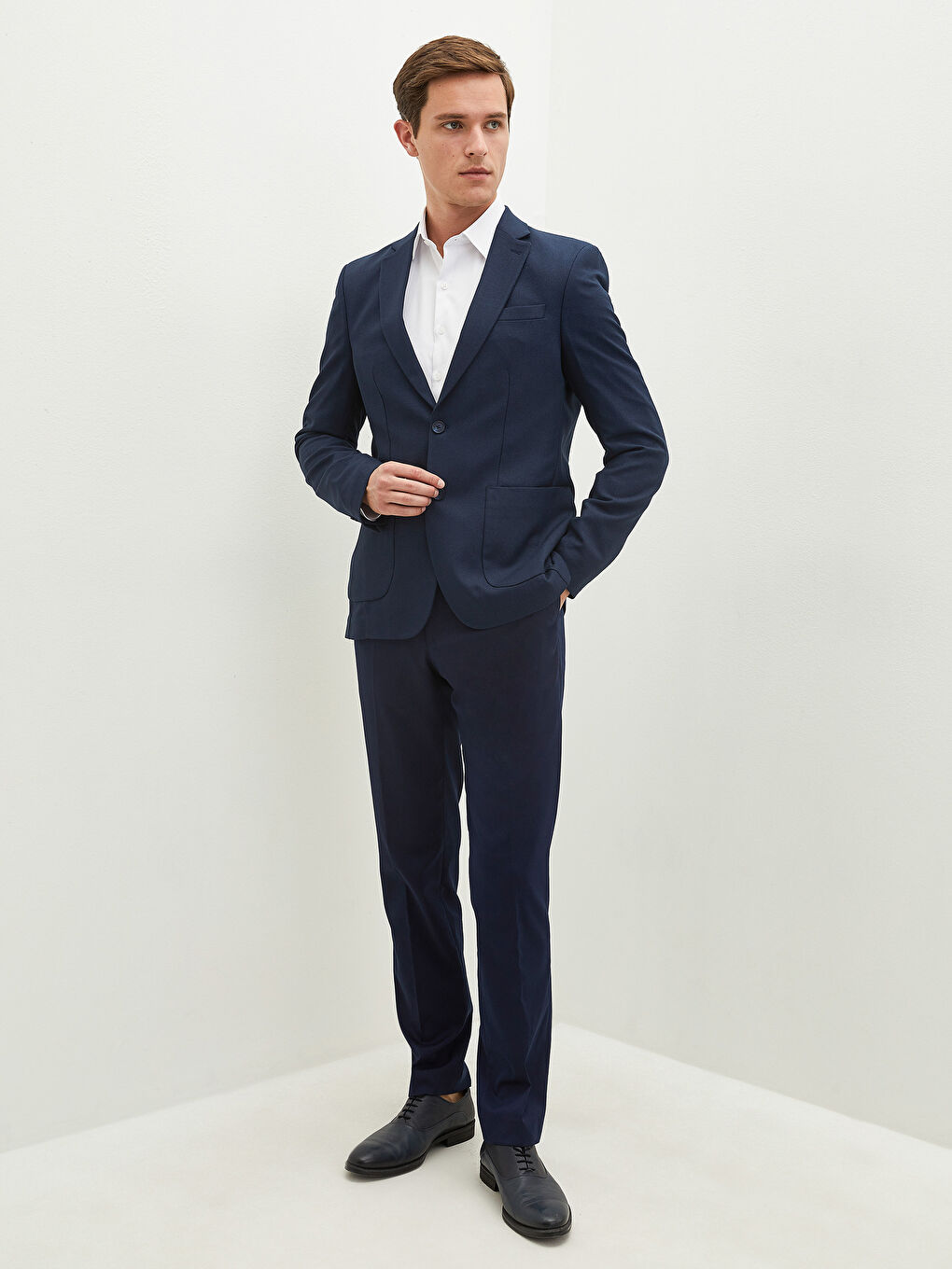 LCWAIKIKI Classic Lacivert Rahat Kalıp Erkek Blazer Ceket - 3